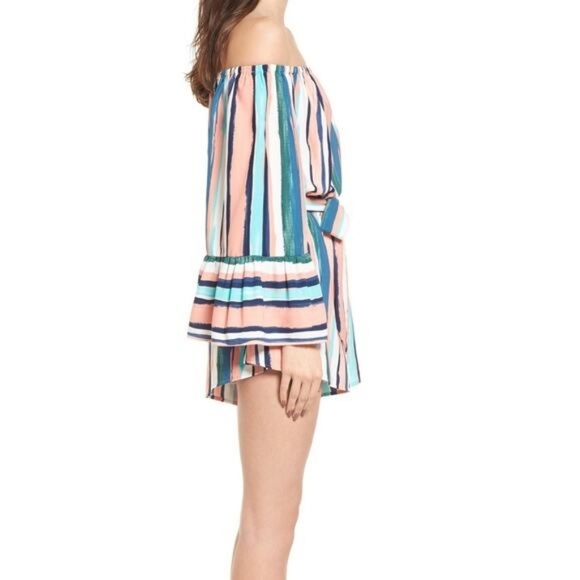 💘 Lost + Wander Santorini Off the Shoulder Romper S - Picture 3 of 9